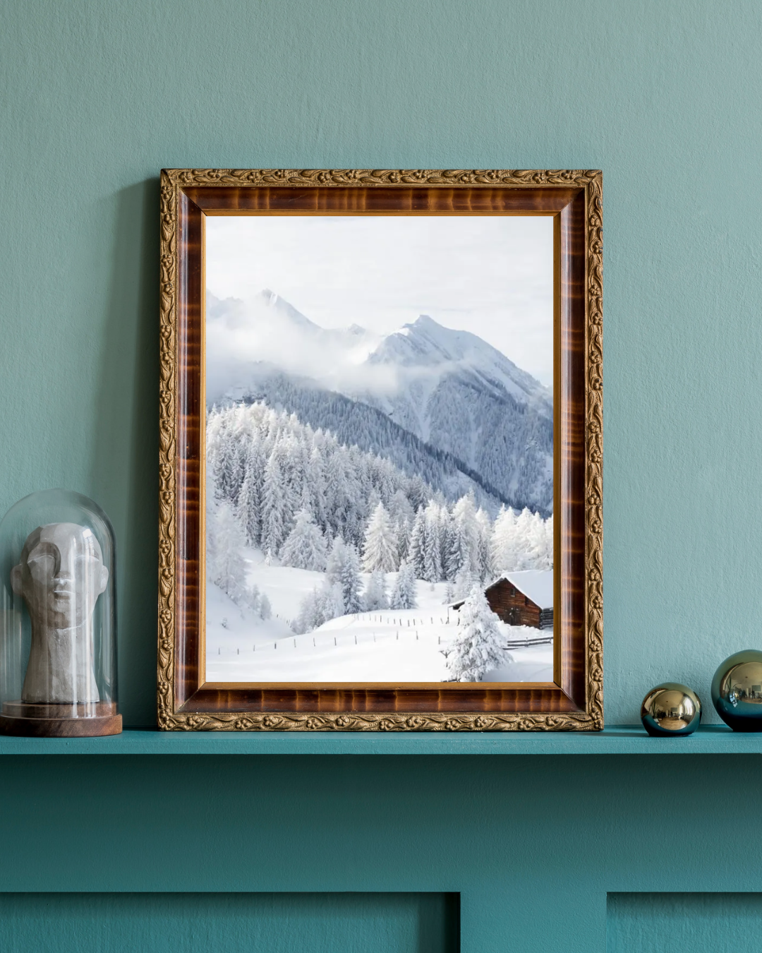 Affiche Imprimée Paysage - Montagne enneigée Premium / Landscape Printed Poster - Premium Snowy Mountain