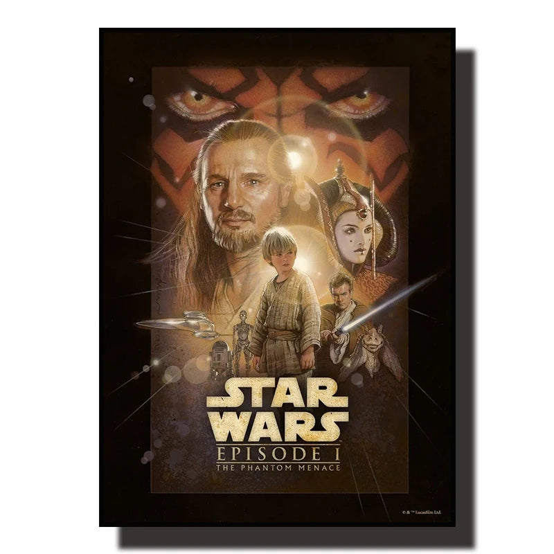 Peinture Décorative sur Toile STAR WARS, Art Mural de Film, Affiche Rétro, Cadeau de Décoration de Maison, Impression Esthétique / Star Wars Canvas Decorative Painting Movie Art Mural Retro Poster Modern Home Wall Decoration Gift and Printing Aesthetic