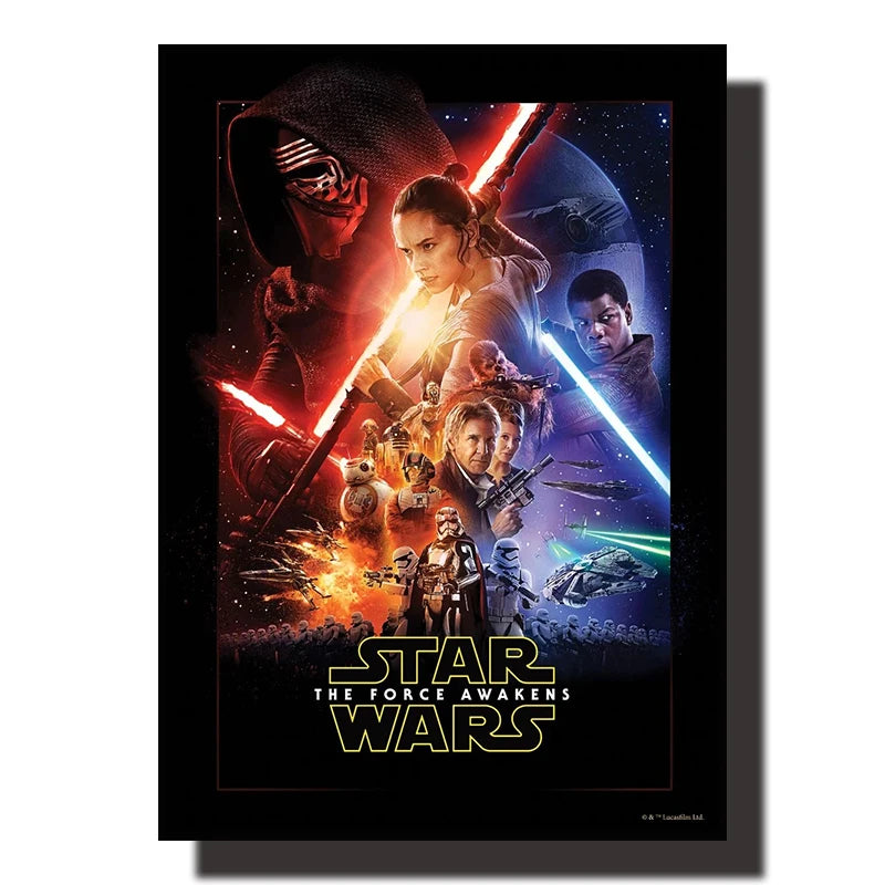 Peinture Décorative sur Toile STAR WARS, Art Mural de Film, Affiche Rétro, Cadeau de Décoration de Maison, Impression Esthétique / Star Wars Canvas Decorative Painting Movie Art Mural Retro Poster Modern Home Wall Decoration Gift and Printing Aesthetic