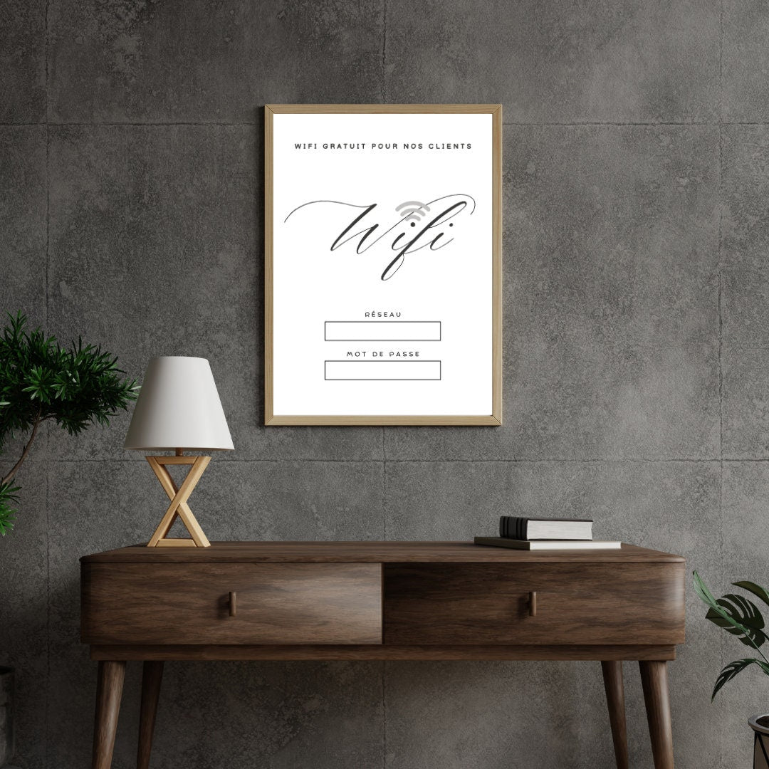 Wifi Password printable, wifi password download, wifi password business, wifi sign for guest room, password log printable,wifi sign template