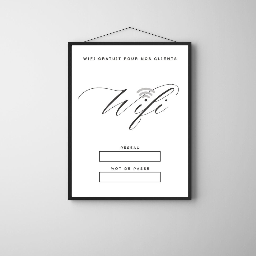 Wifi Password printable, wifi password download, wifi password business, wifi sign for guest room, password log printable,wifi sign template