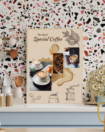 Digital Poster "This Week - Special Coffee", Coffee Poster, JPG Format with Resolution of 300 dpi, Printing possible from A2 to A6 Format