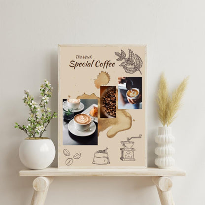 Digital Poster "This Week - Special Coffee", Coffee Poster, JPG Format with Resolution of 300 dpi, Printing possible from A2 to A6 Format