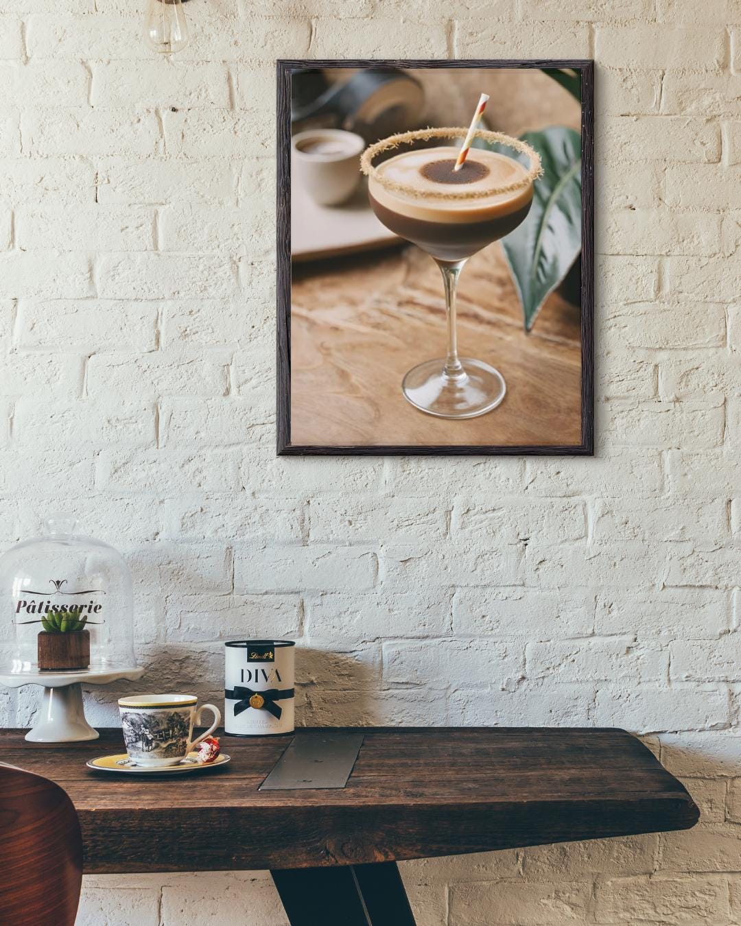 Espresso Martini Digital Poster, Cocktail Illustration, Drink Poster, Kitchen Wall Art, Home/Bar Decoration, A2 Format: 42 x 59.4 cm