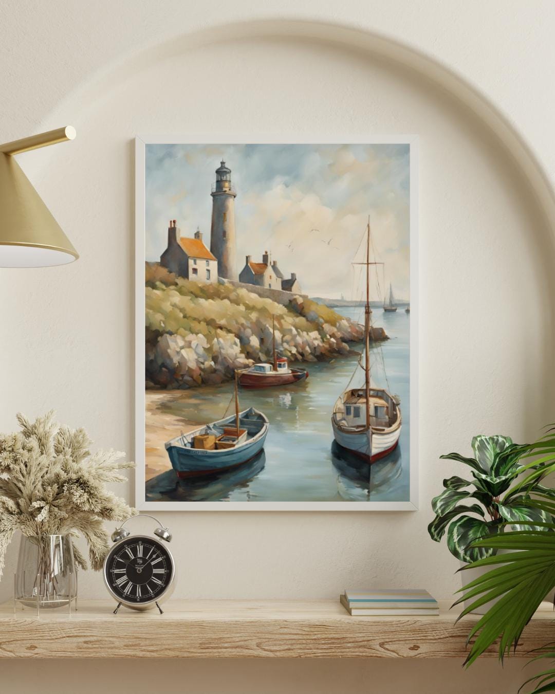 Affiche Imprimée A3 Qualité Premium - Paysage Marin, Presqu'île & Mer, Décor Maritime, Poster Océan, Art Mural Coloré, Impression Voyage