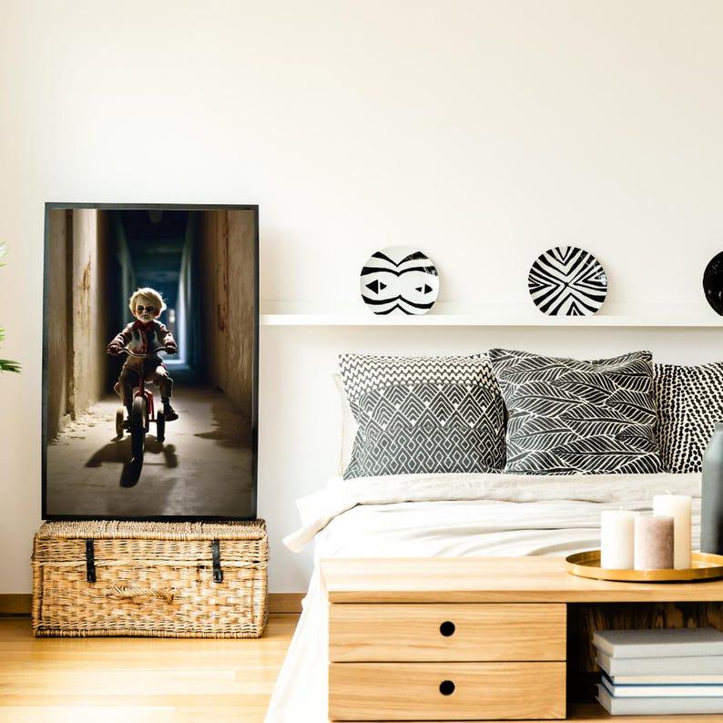 Affiche Imprimée A3 Qualité Premium - Horreur, Art Mural Halloween, Illustration Gothique, Poster Automne, Décoration Murale