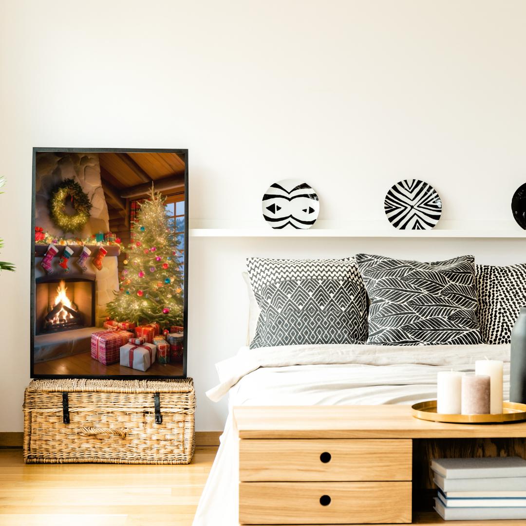 Affiche Imprimée A3 Qualité Premium - Art Mural de Noël, Décor & Illustration Festive, Poster Hiver, Décoration Murale Fêtes de Fin d'année