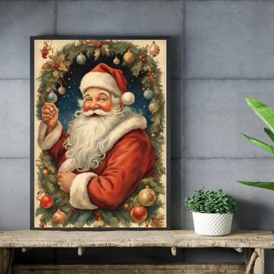 Affiche Imprimée A3 Qualité Premium - Art Mural de Noël, Décor & Illustration Festive, Poster Hiver, Décoration Murale Fêtes de Fin d'année