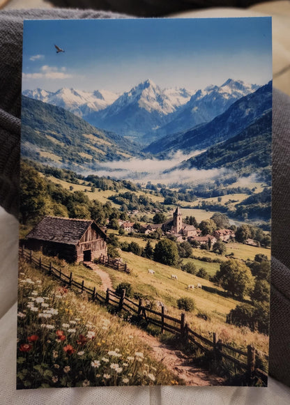 Photo Décorative HD 10x14,8 cm Avec ou Sans Cadre – Tirage Art Encadré ou À Encadrer – Décoration à Poser ou à Accrocher au mur, Idée Cadeau