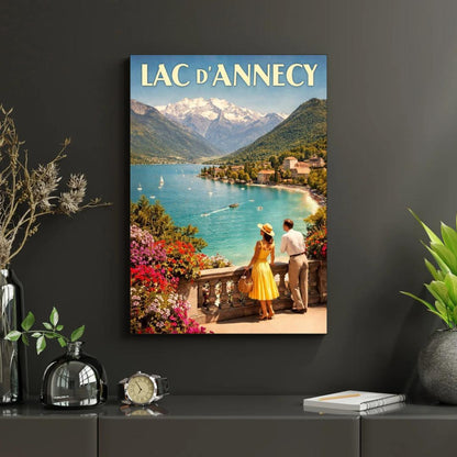 Affiche imprimée Lac d’Annecy – Poster Alpes & Montagnes, Décoration Murale Nature, Idée Cadeau Voyage Haute-Savoie