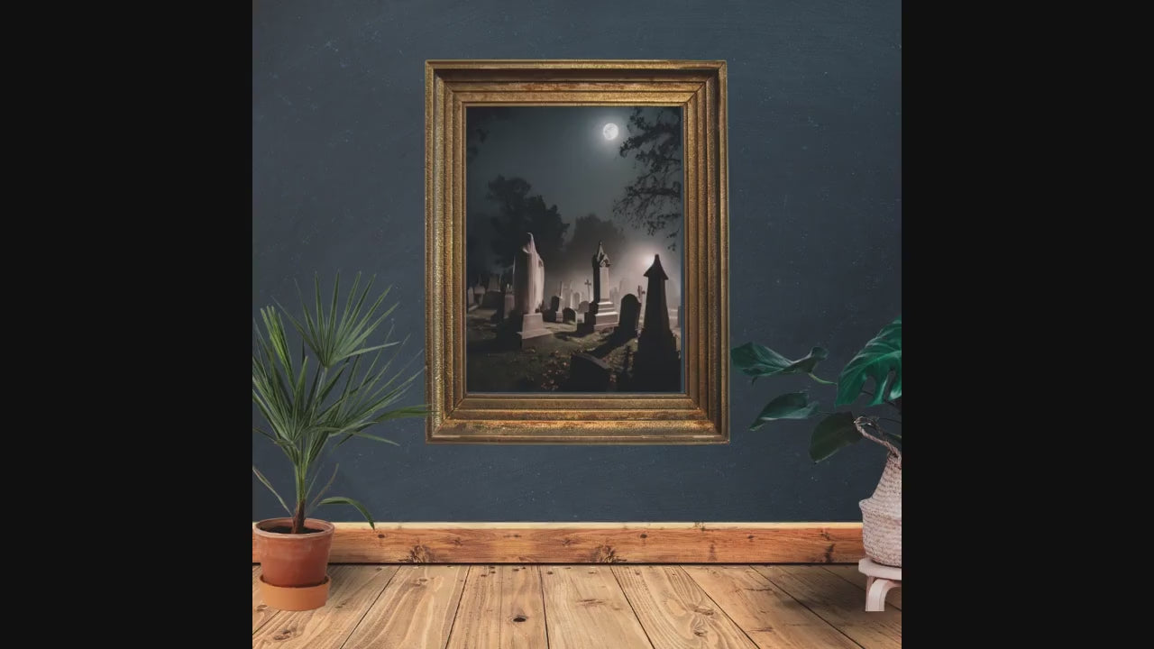 Affiche Imprimée A3 Qualité Premium - Horreur, Art Mural Halloween, Illustration Gothique, Poster Automne, Décoration Murale