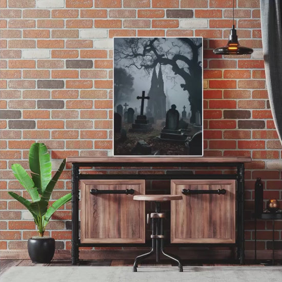 Affiche Imprimée A3 Qualité Premium - Horreur, Art Mural Halloween, Illustration Gothique, Poster Automne, Décoration Murale