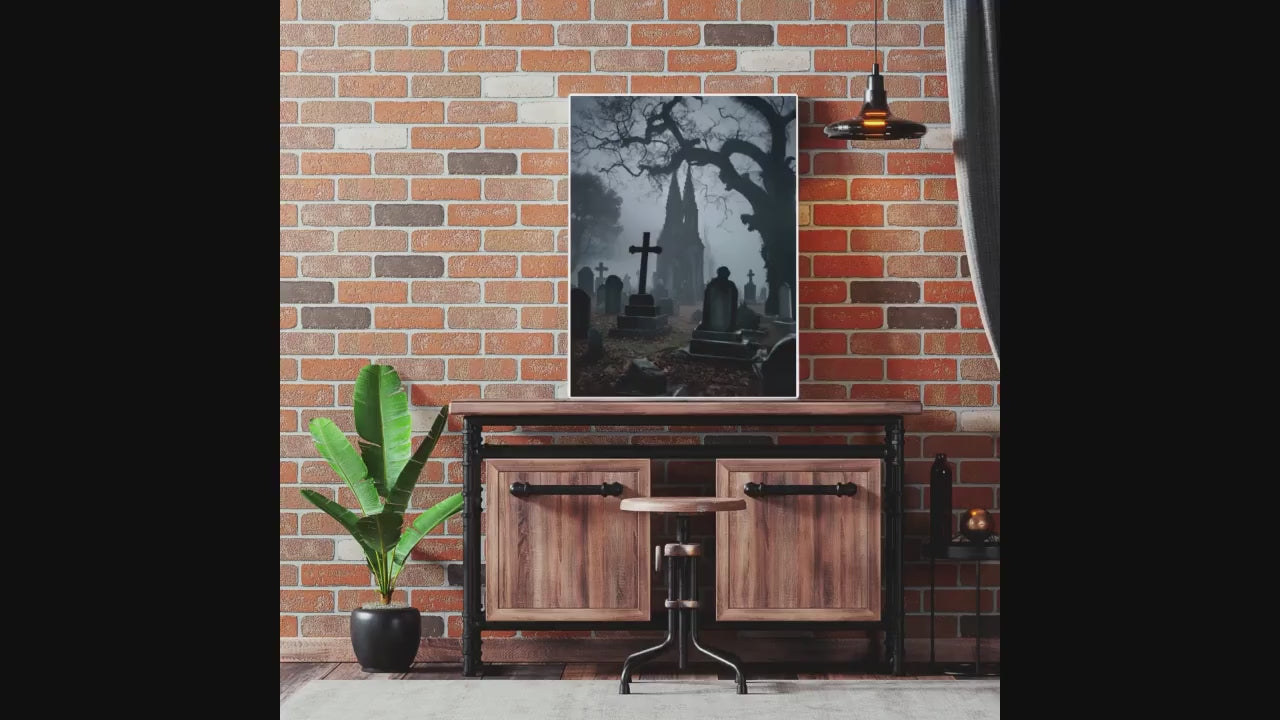 Affiche Imprimée A3 Qualité Premium - Horreur, Art Mural Halloween, Illustration Gothique, Poster Automne, Décoration Murale